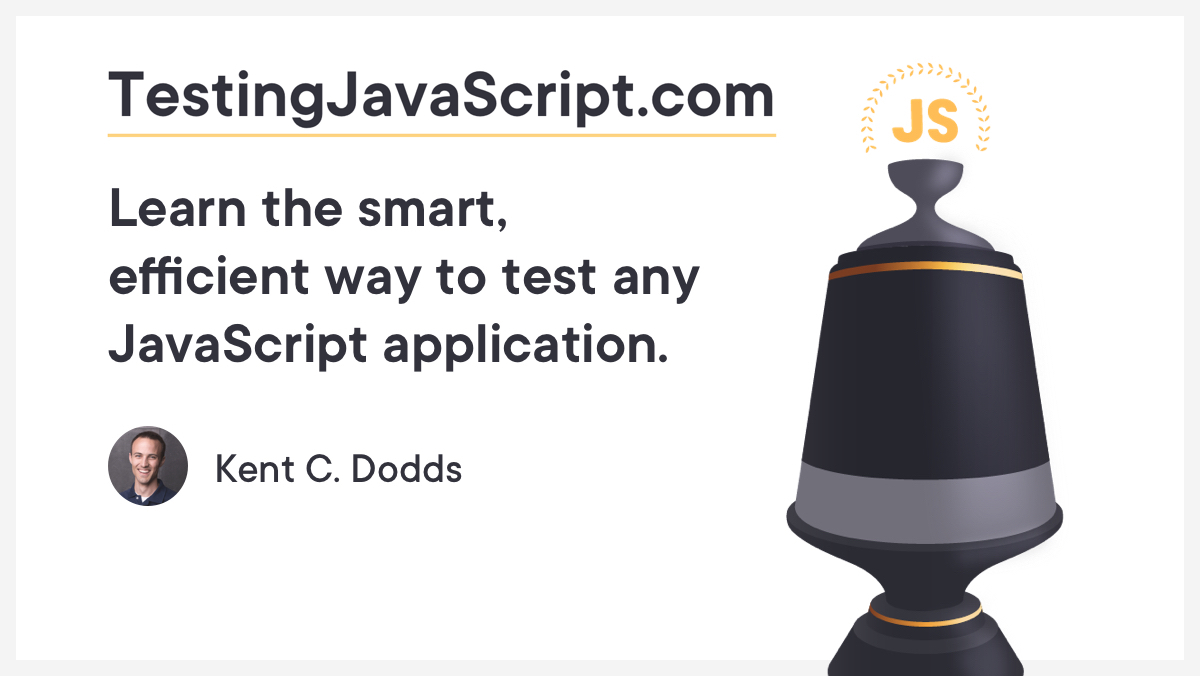 TestingJavaScript.com Aprenda a maneira inteligente e eficiente de testar qualquer aplicação de JavaScript.